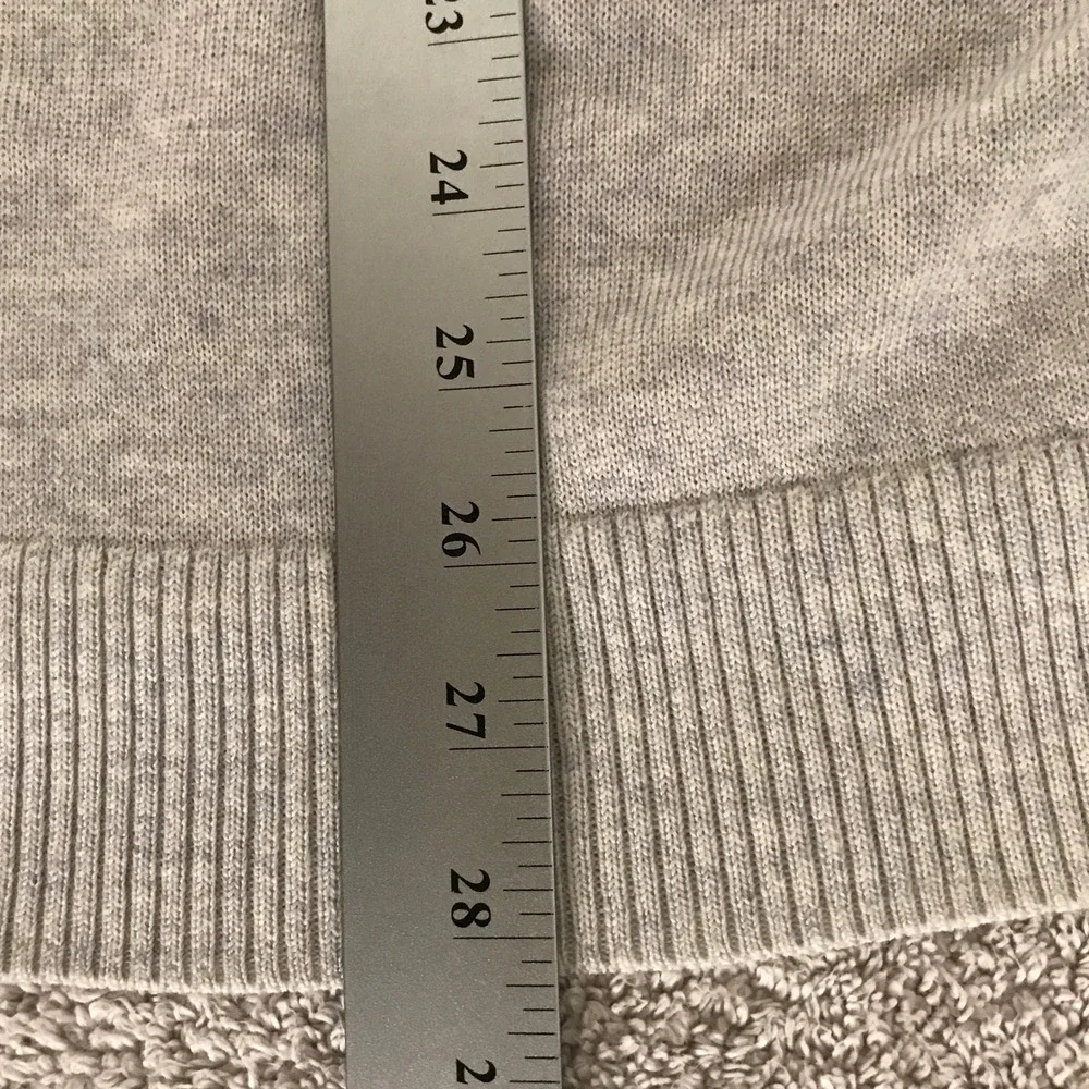 Banana Republic Sweater Mens XXL Gray Merino Wool Crewneck Raglan 404705-00 NWT